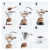 NXACETN Permanter Wiederverwendbare Kaffeefilter, Bienenwabe Entwurf, Papierloser Edelstahl Handfilter mit Reinigungsbürsten und Abnehmbarer Rutschfestem, zum Aufbrühen für 1-6 Tassen, - 5